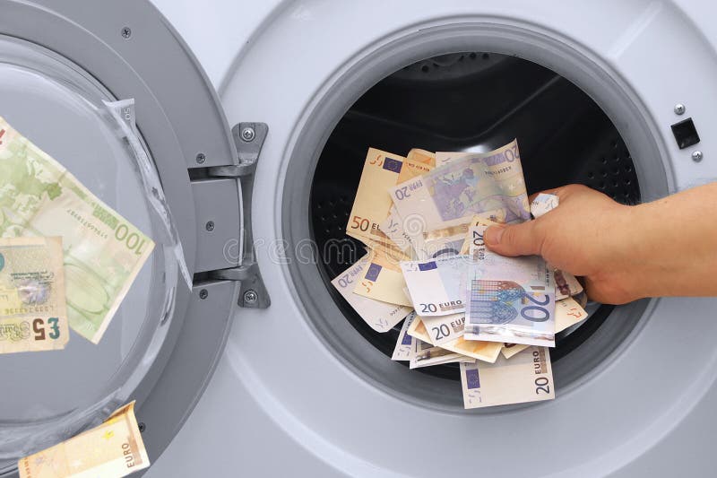 Money laundering illegal cash euros and pounds