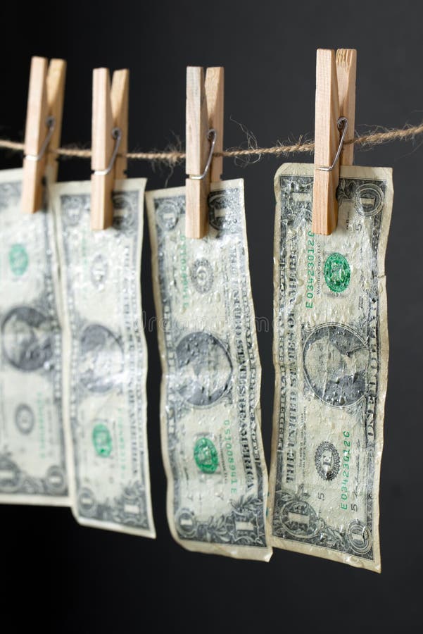 Money laundry concept stock photo. Image of illegal, banknotes 79205568