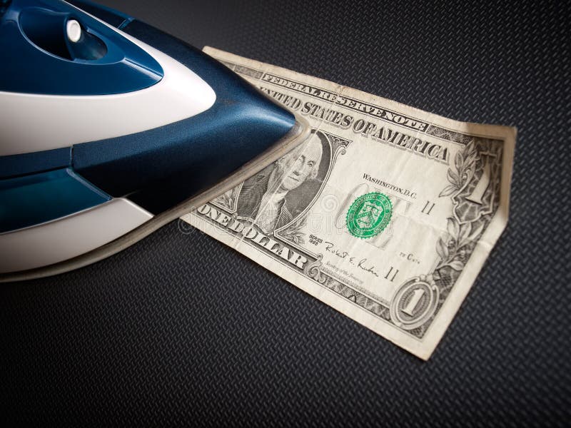 Ironing money stock image. Image of dirty, appliance 13888817
