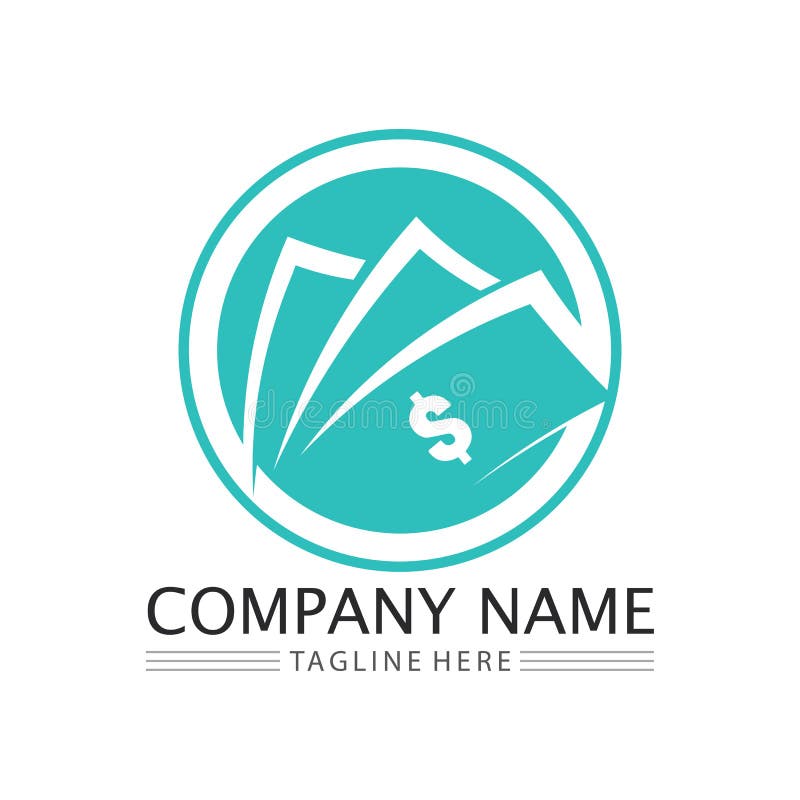 Money Logo and Icon Design Vector Illustration Stock Illustration