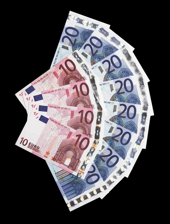 Money - Many 20 and 10 Euro Notes Stock Image - Image of gift, euros:  5019109