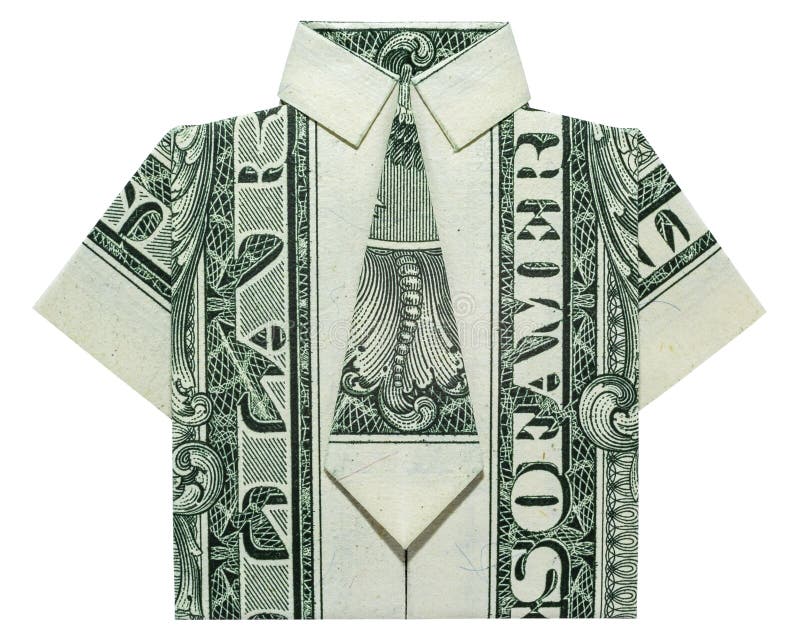 Dollar Bill Origami Shirt and Tie: Money Folding Instructions