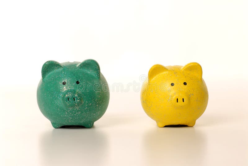 Money and piggy bank