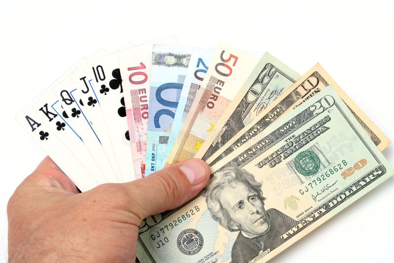 Money playing cards stock photo. Image of flush, casino 2710896