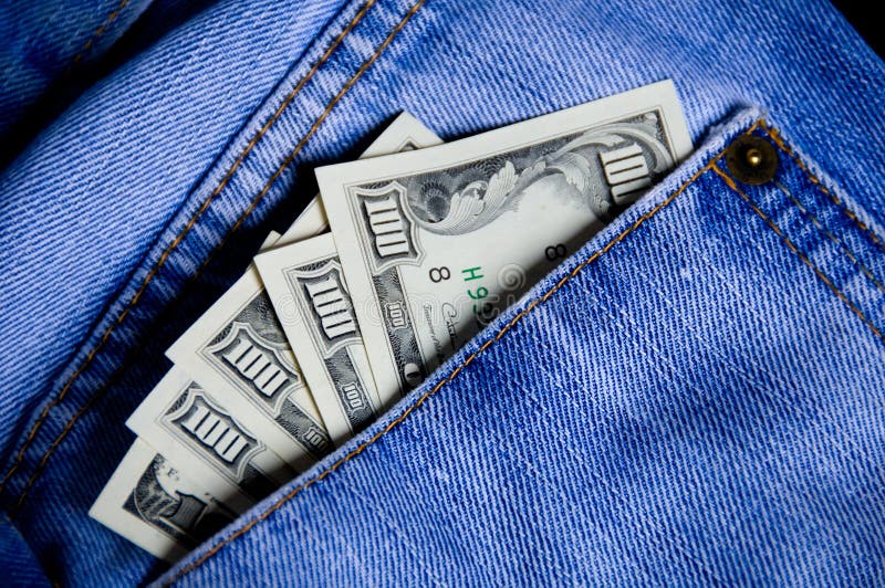 Money in the pocket stock photo. Image of financial, consumer 4971842