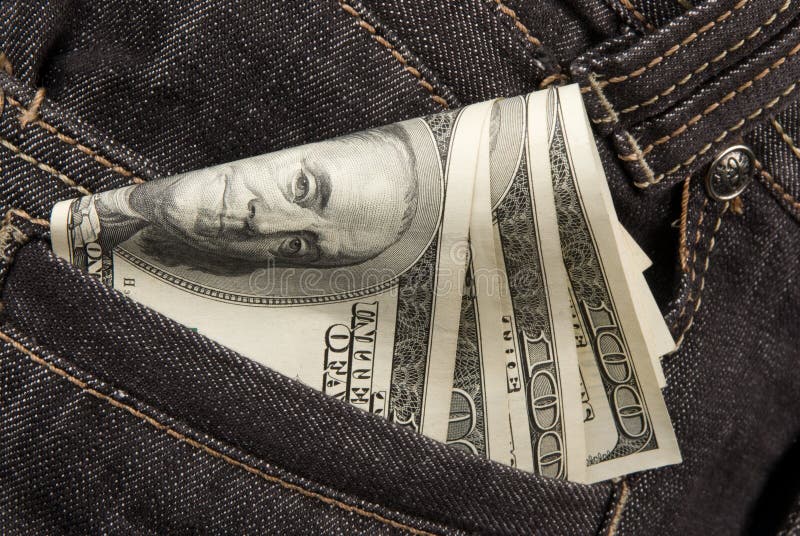 pocket with money pocket with money