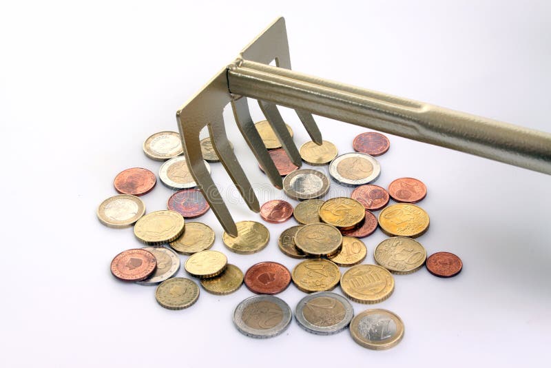 Money Rake Picture. Image 9318867