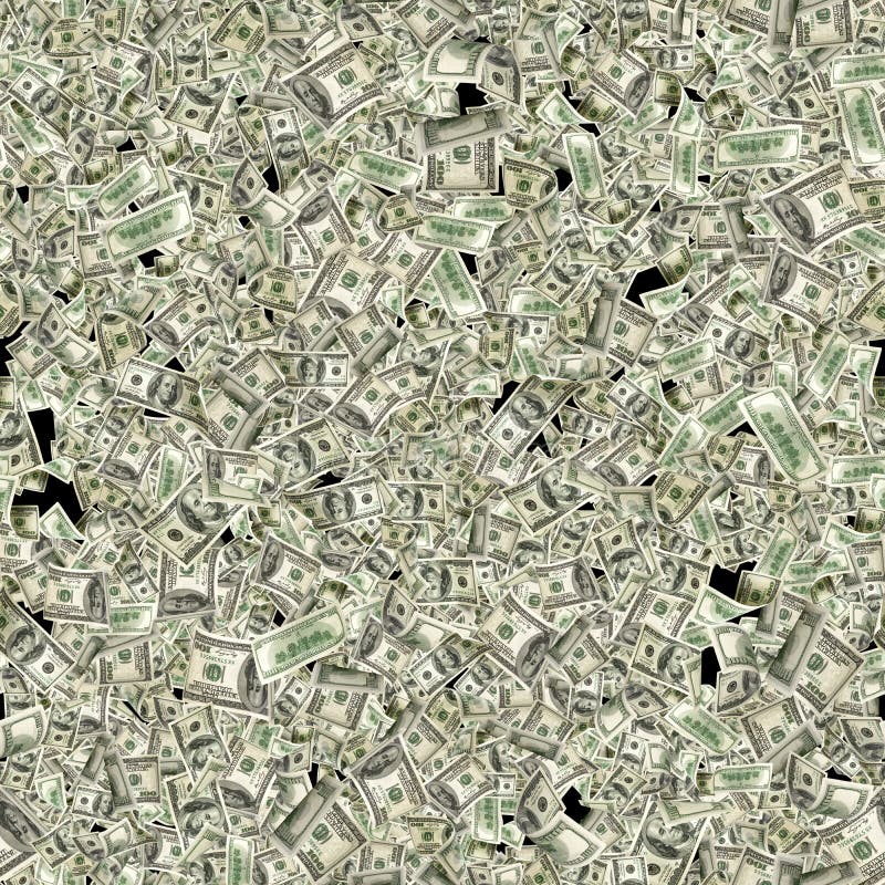 Money seamless pattern isolated on black. American money. Washington American cash, usd background.