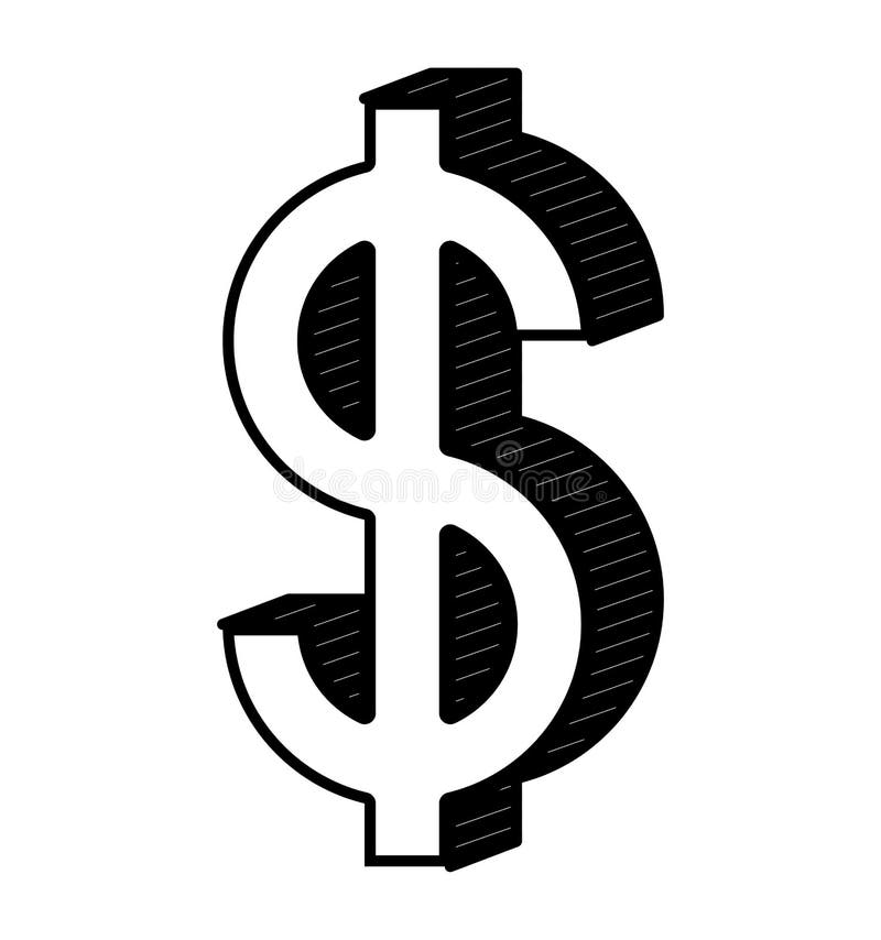 Money symbol design royalty free illustration