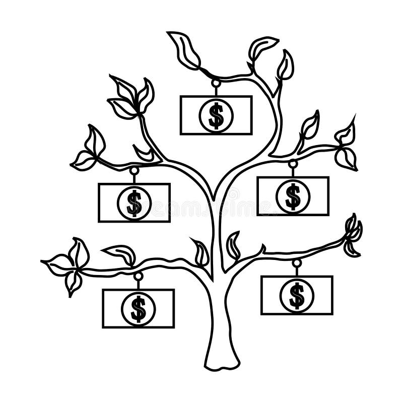 How to draw Money Tree - YouTube