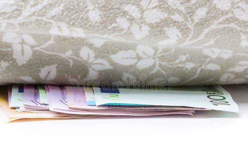 Money Under Pillow Rate Cut Stock Photos Free & RoyaltyFree Stock