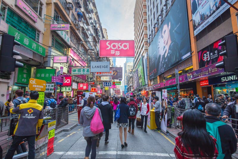 Mong Kok - Hong Kong Street Market Editorial Photography - Image of ...
