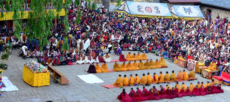 Monge Butanês fotografia de stock royalty free