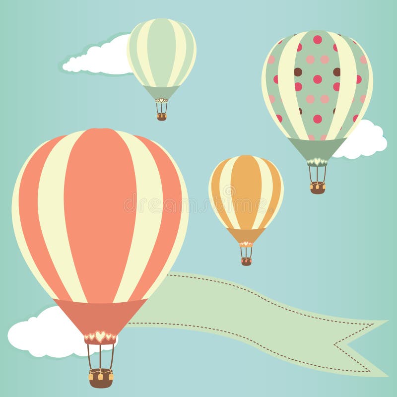 Mongolfiere illustrazione di stock Mongolfiere illustrazione di stock