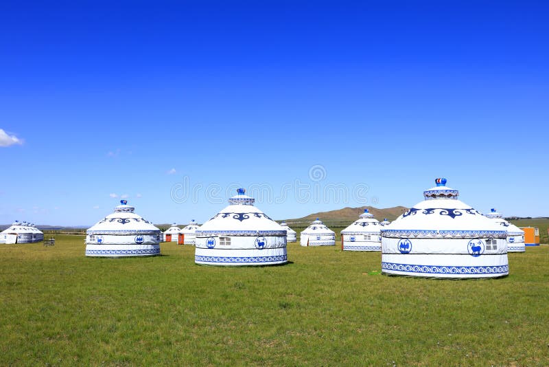 Mongolian yurt stock images