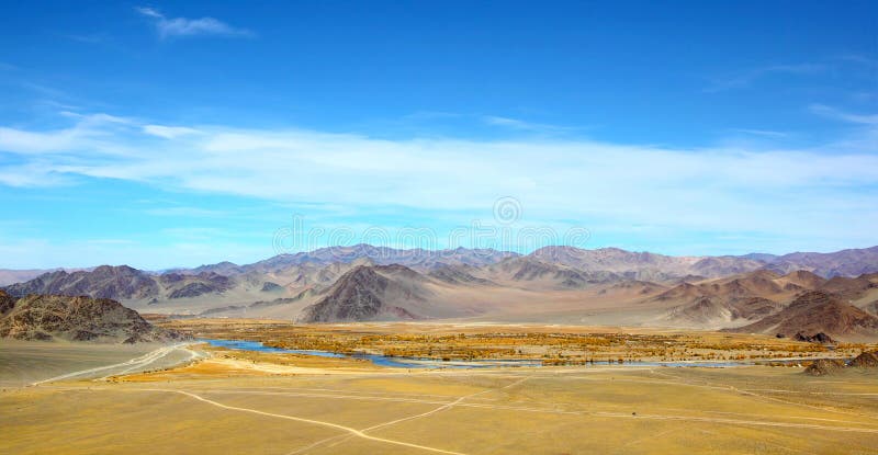 Mongolische Landschaft lizenzfreie stockbilder Mongolische Landschaft lizenzfreie stockbilder