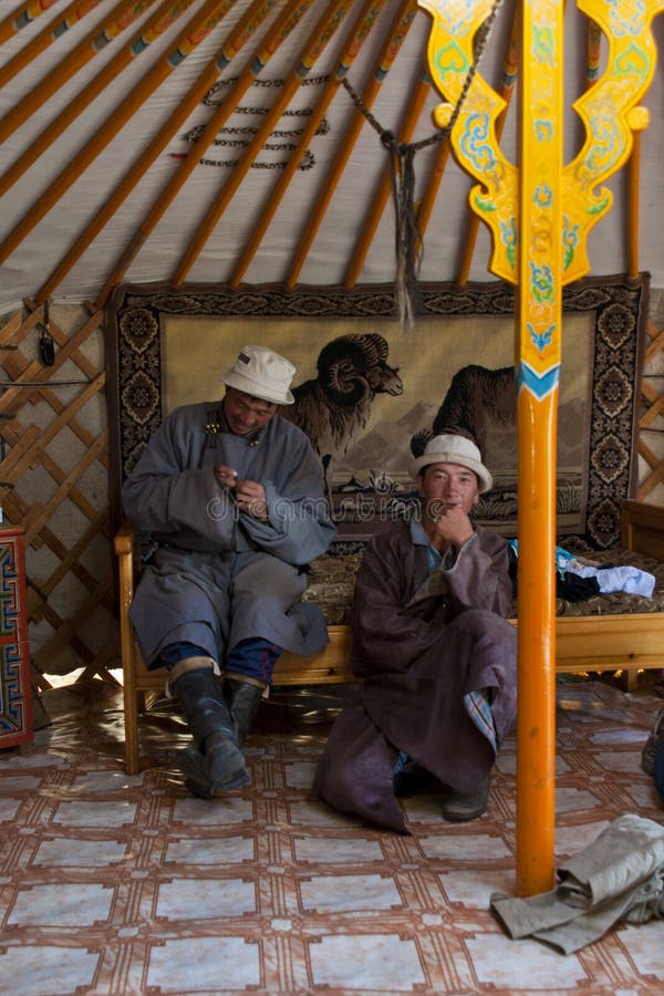 Mongolische Leute