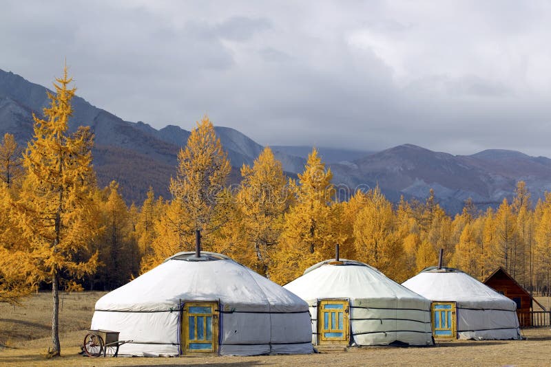 Ger camp at Khovsgol Lake , Northern Mongolia. Ger camp at Khovsgol Lake , Northern Mongolia