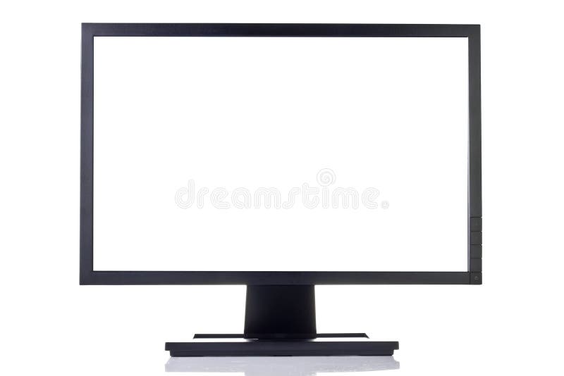 Monitor de computador em branco imagens de stock royalty free