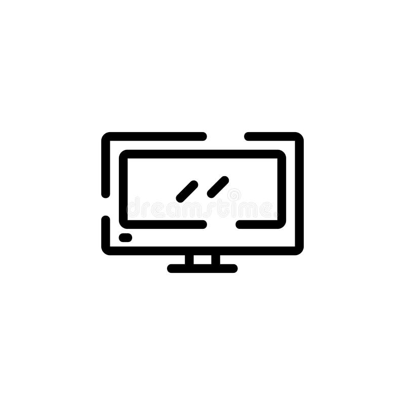 Monitor, screen, display and smart television icon. Perfect for application, web, logo, background, game, patterns and royalty free illustration