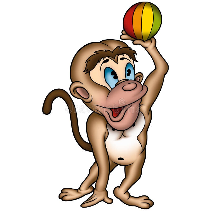  Monkey  s ball  stock illustration Illustration of sport 