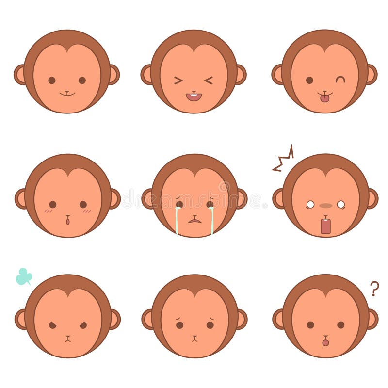 Monkey emoticons
