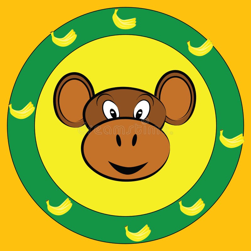 Monkey face royalty free illustration Monkey face royalty free illustration