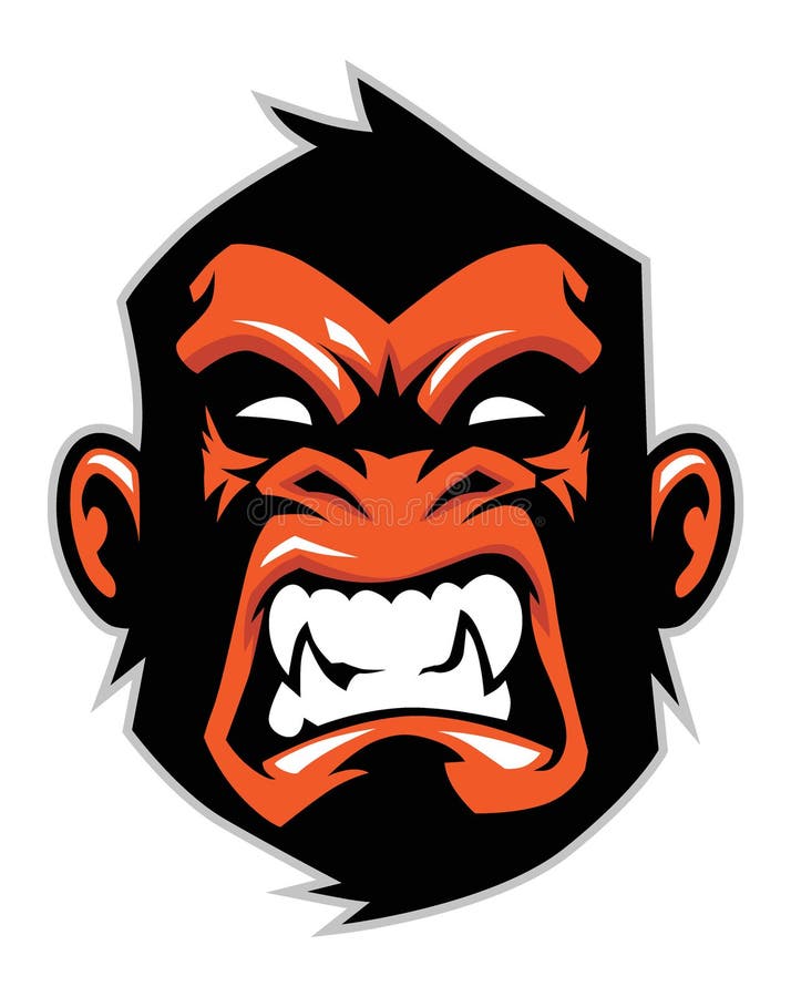 Monkey head mascot