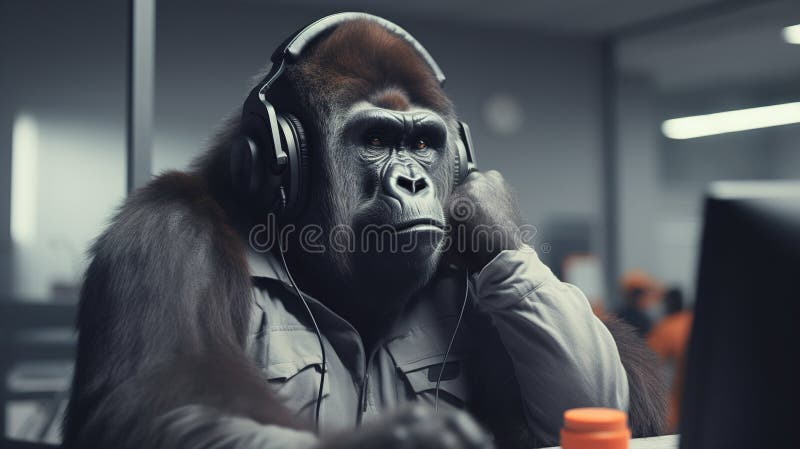 Monkey With Headphones Images – Browse 3,989 Stock Photos, Vectors, and  Video