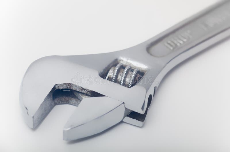 Monkey wrench isolated stock photo. Image of repair, spanner 27185570
