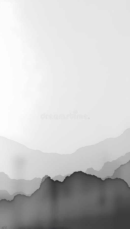 Monochromatic abstract painting with ethereal layers, light, and texture. stock illustration