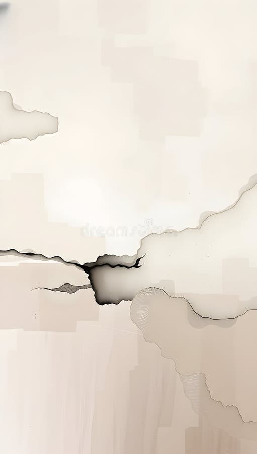 Monochromatic abstract painting with ethereal layers, light, and texture. vector illustration