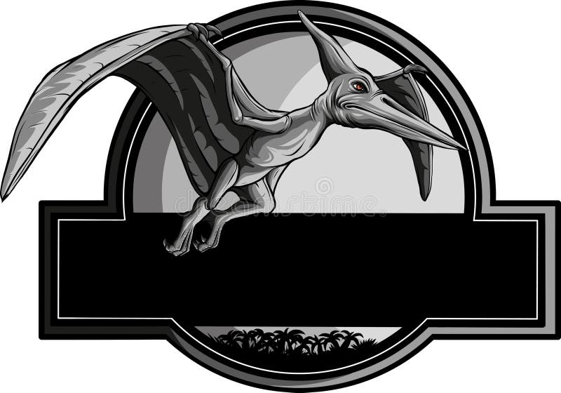 Dinosaur pterodactyloidea icon in black style Vector Image