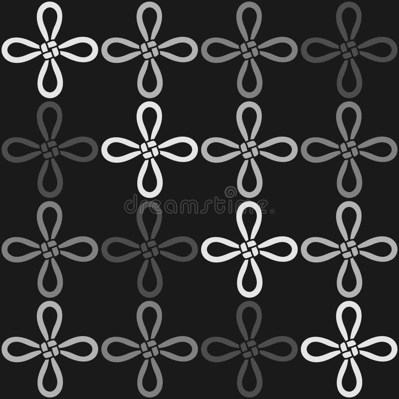 A Monochromatic Seamless Pattern with the Virtue Knot (a Chinese Knot)  Stock Vector - Illustration of asian, macrame: 66043183