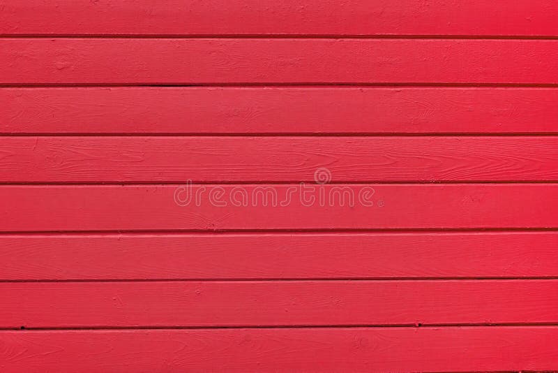 Monochromatyczny Czerwony drewno Zaszaluje tekstury Horyzontalnego tło