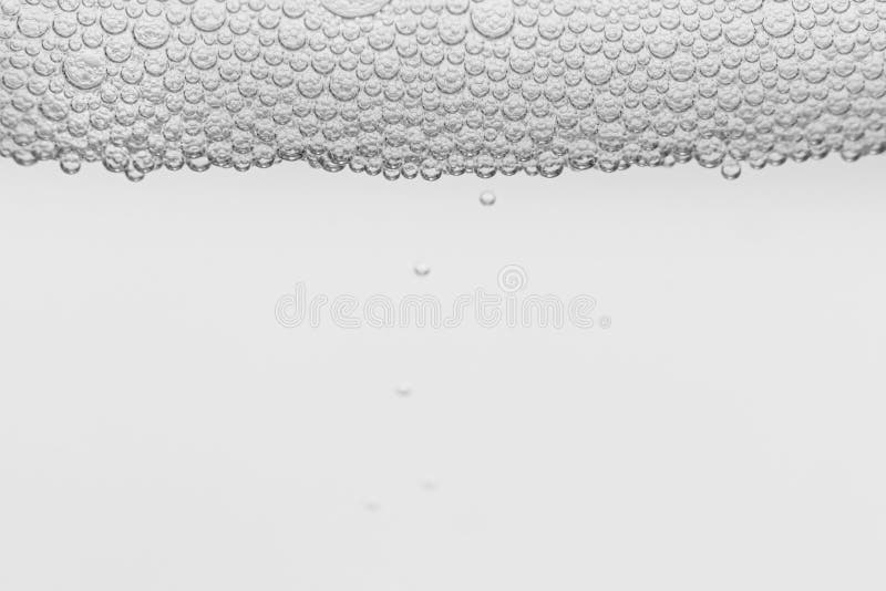 Monochrome Background with Air Bubbles in the Liquid. Gel Detergents