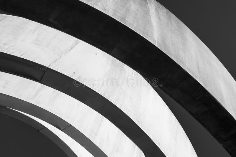 Monochrome Capture of a Unique Architectural Design, Stock Photo