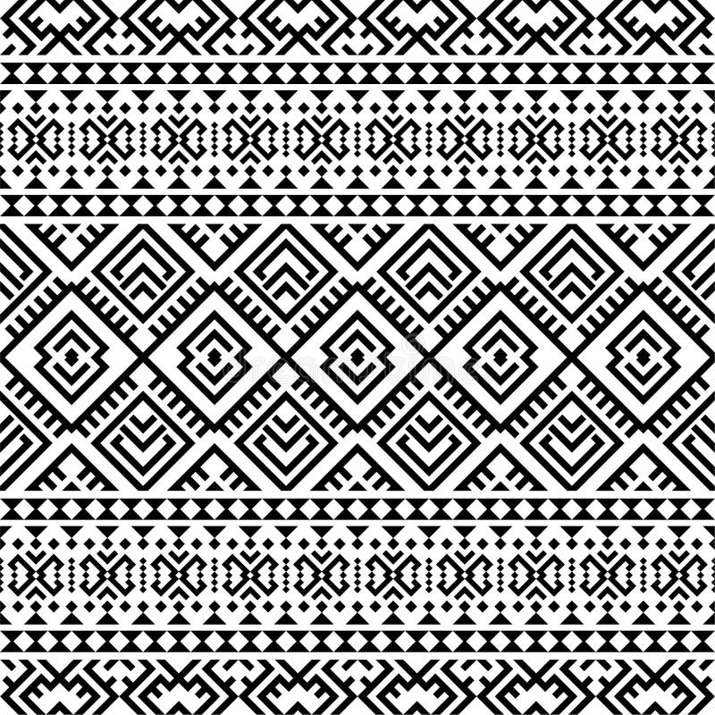 Aztec Seamless Pattern Vector. Marry Christmas Shape and Geometry ...