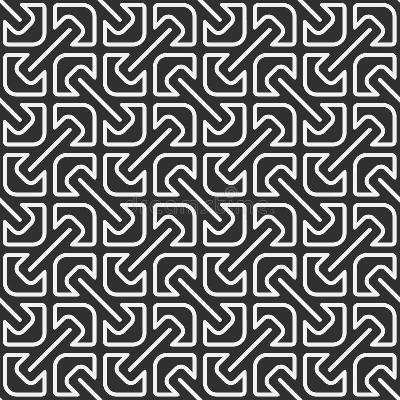 Monochrome geometric pattern royalty free illustration