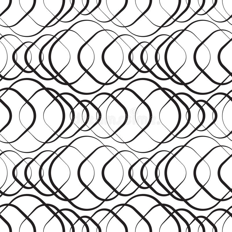 Monochrome Geometric Wallpaper Stock Vector Illustration of decor