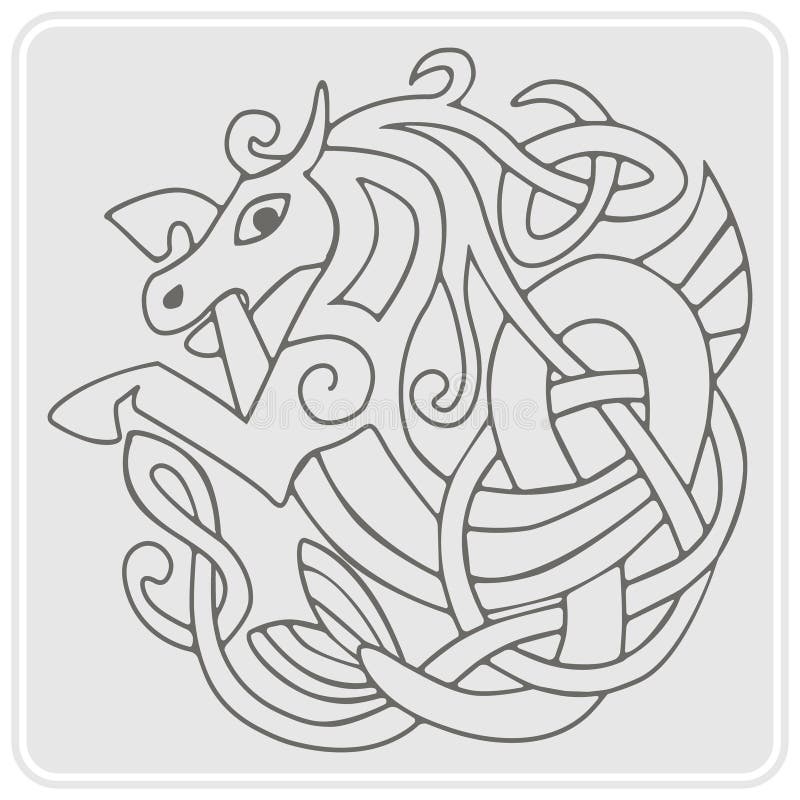 Celtic Birds Design Elements Stock Vector - Illustration of decoration ...