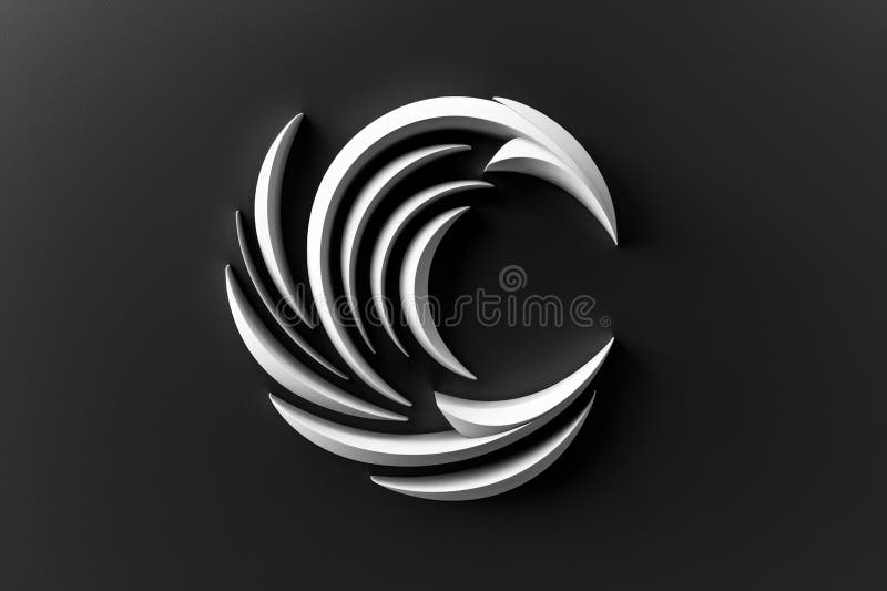 A monochrome image of a circular object. Suitable for various design projects. AI generated
