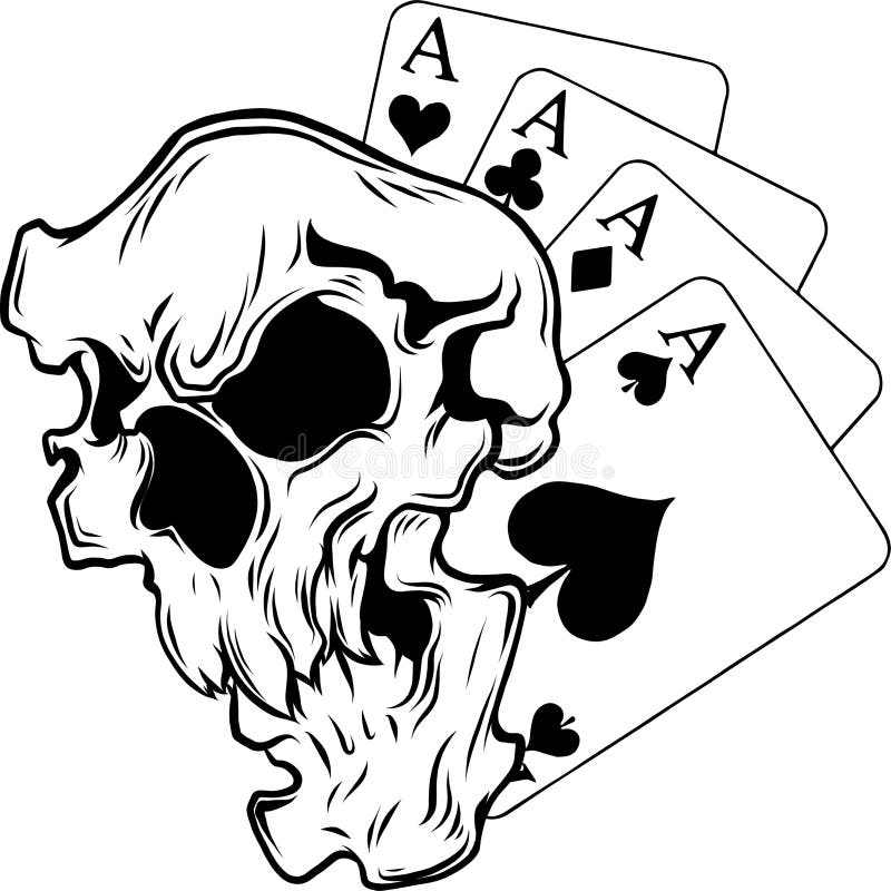 Skeleton Playing Poker Stock Illustrations – 133 Skeleton Playing Poker ...