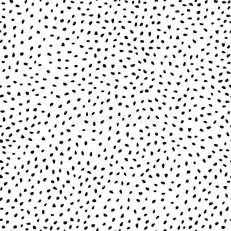 Monochrome Polka Dot Seamless Pattern on White Background Stock Vector   Illustration of background ornament 164555676