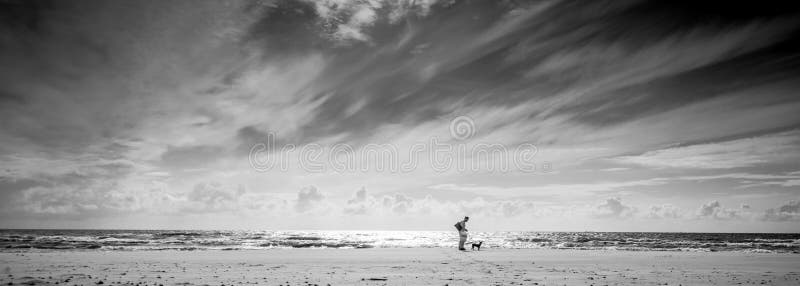 Monochrome sea shore landscape royalty free stock photography Monochrome sea shore landscape royalty free stock photography