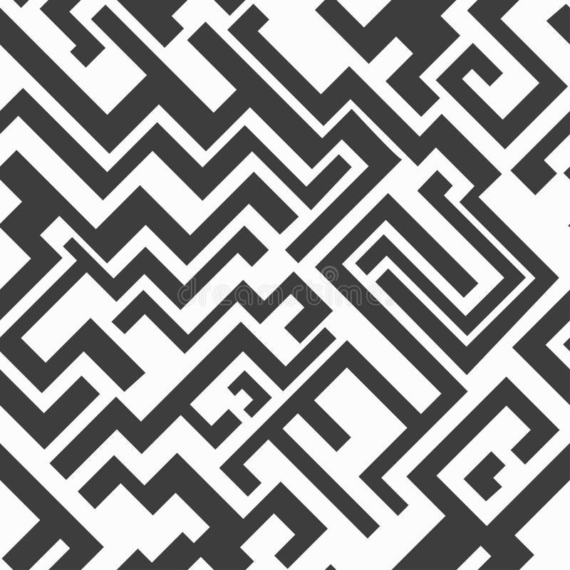 Monochrome seamless pattern royalty free illustration