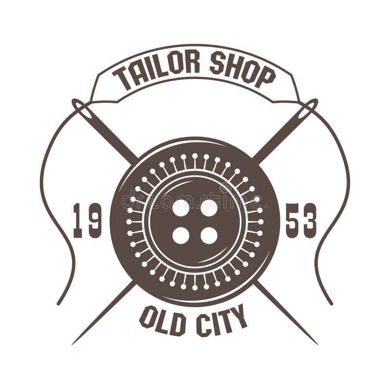 Tailor shop logo vector illustration Tailor shop logo vector illustration
