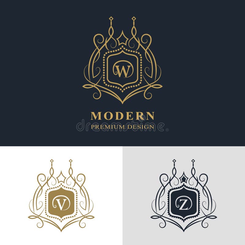 Premium Vector  Letter v or lv monogram logo with business card