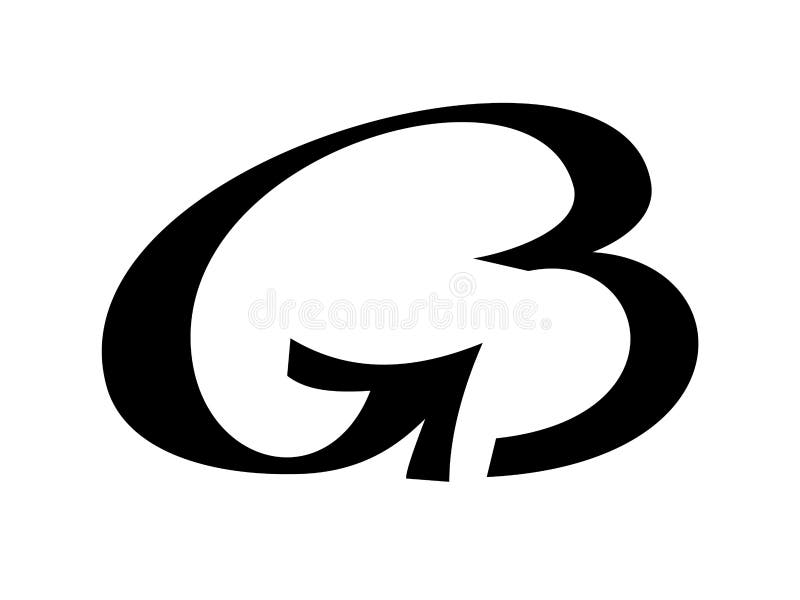 Download Monogram From Linked Letters G And B Vector Logo Stock ...