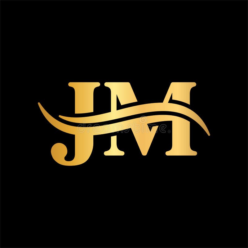 Elegant Classic Logo Letter JM Vintage Design Stock Vector ...